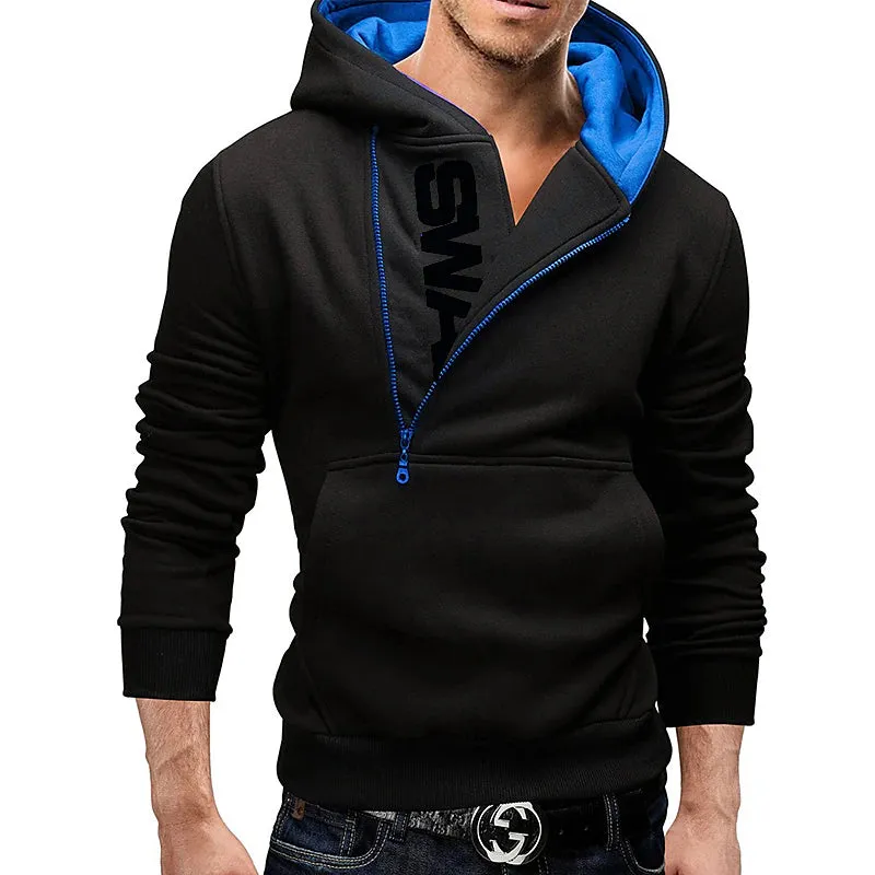 3D Vertigo Printed Men's Hoodie in Black Red Blue Gray Light Blue - Drawstring Design Moisture-Wicking Breathable Sportswear Sweatshirt