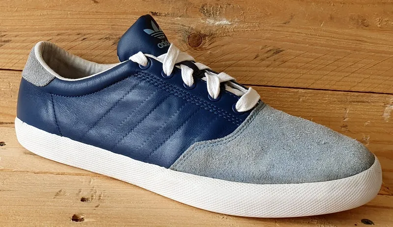 Adidas ADI M.C. Low Leather/Suede Trainers UK8/US8.5/EU42 G50572 Blue/White