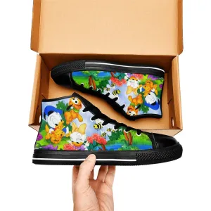 Baby Donald Duck Shoes High Top Sneakers for Kids and Adults