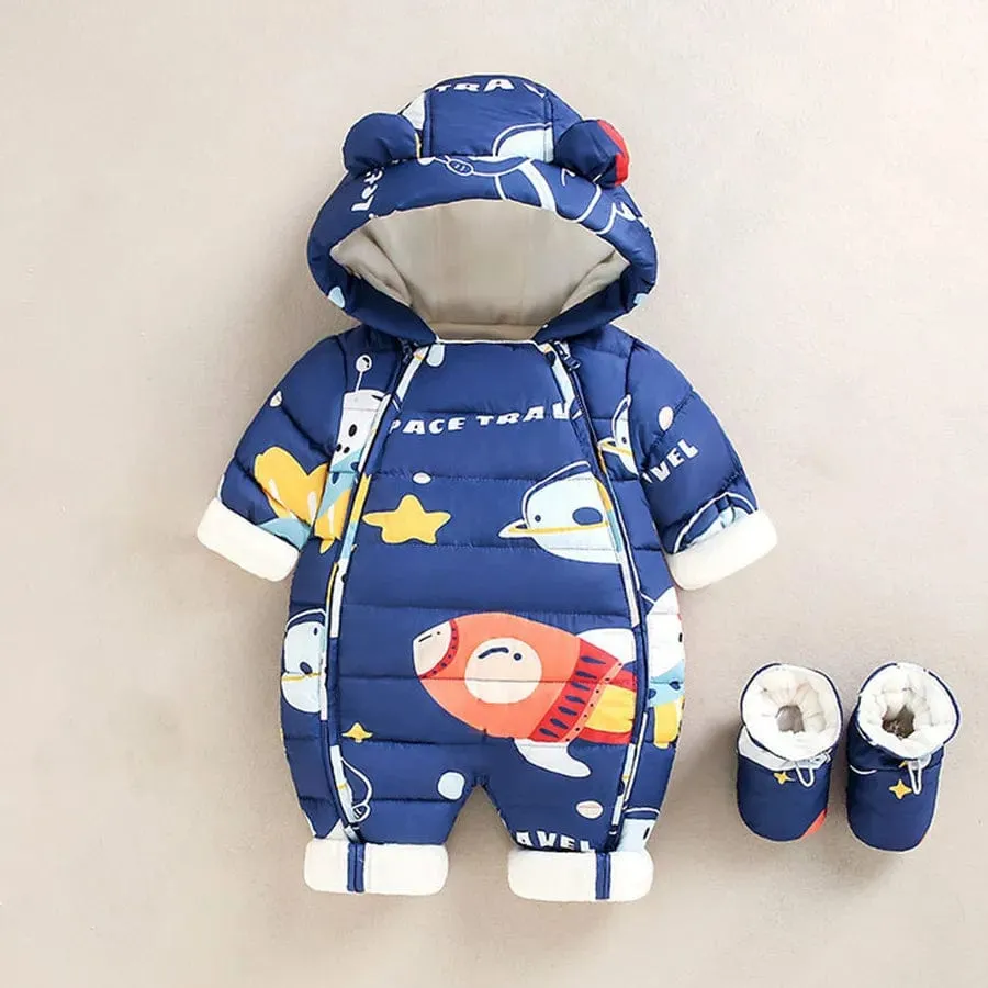 Baby Snowsuit with Shoes Cover