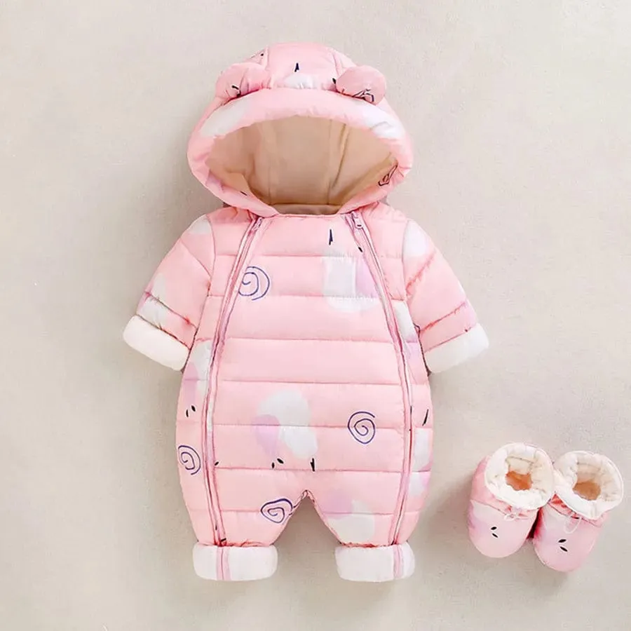 Baby Snowsuit with Shoes Cover