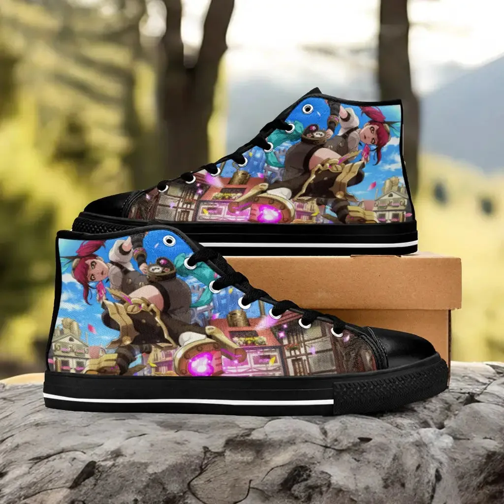 Bleach Machine Society Riruka Dokugamine Shoes High Top Sneakers for Kids and Adults