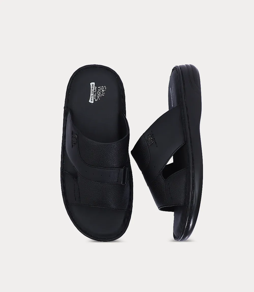 BM6885-BLACK-Men Slipper