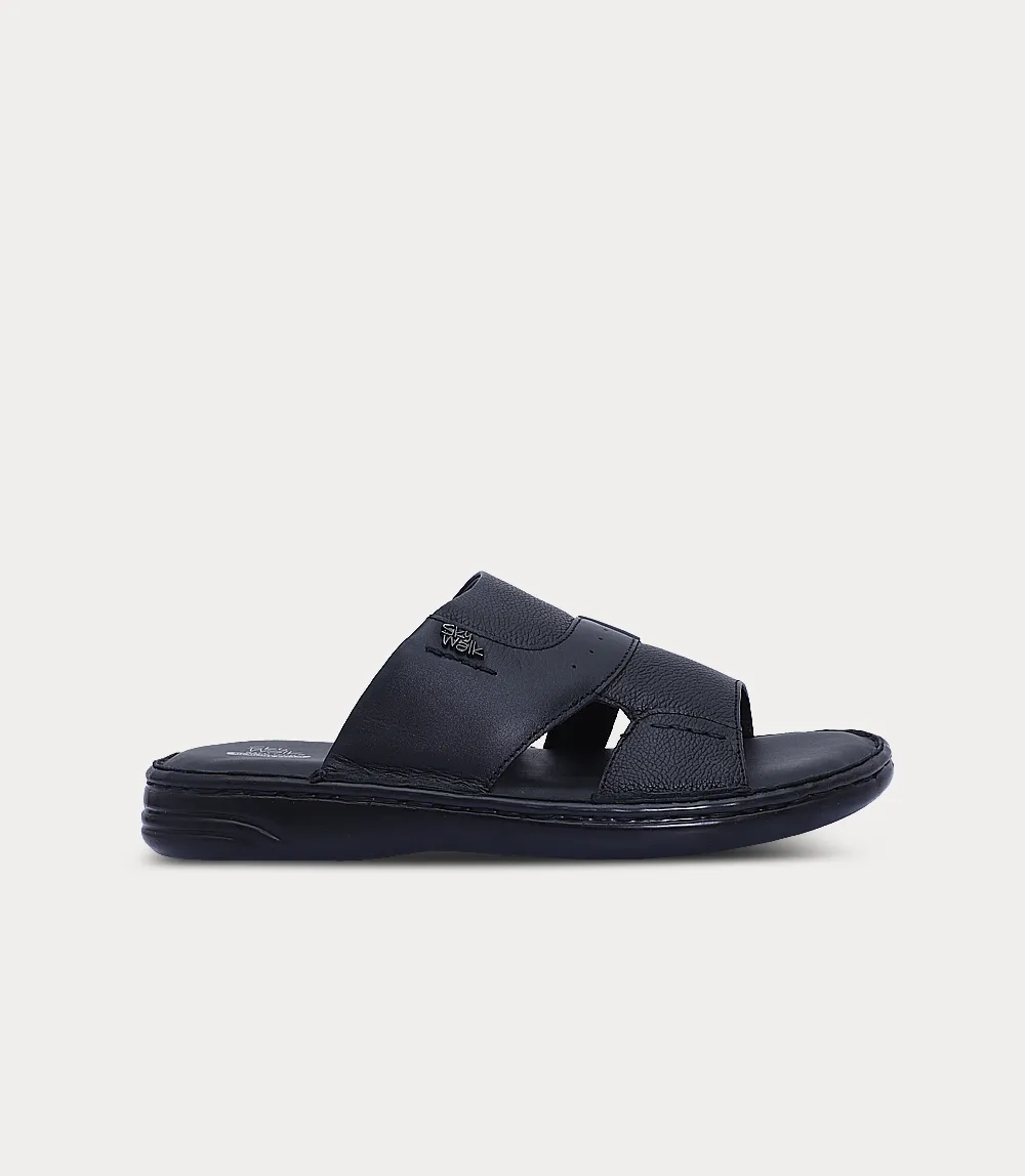 BM6885-BLACK-Men Slipper