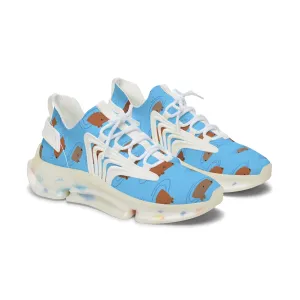 Capybara in Water Women's Mesh Sneakers