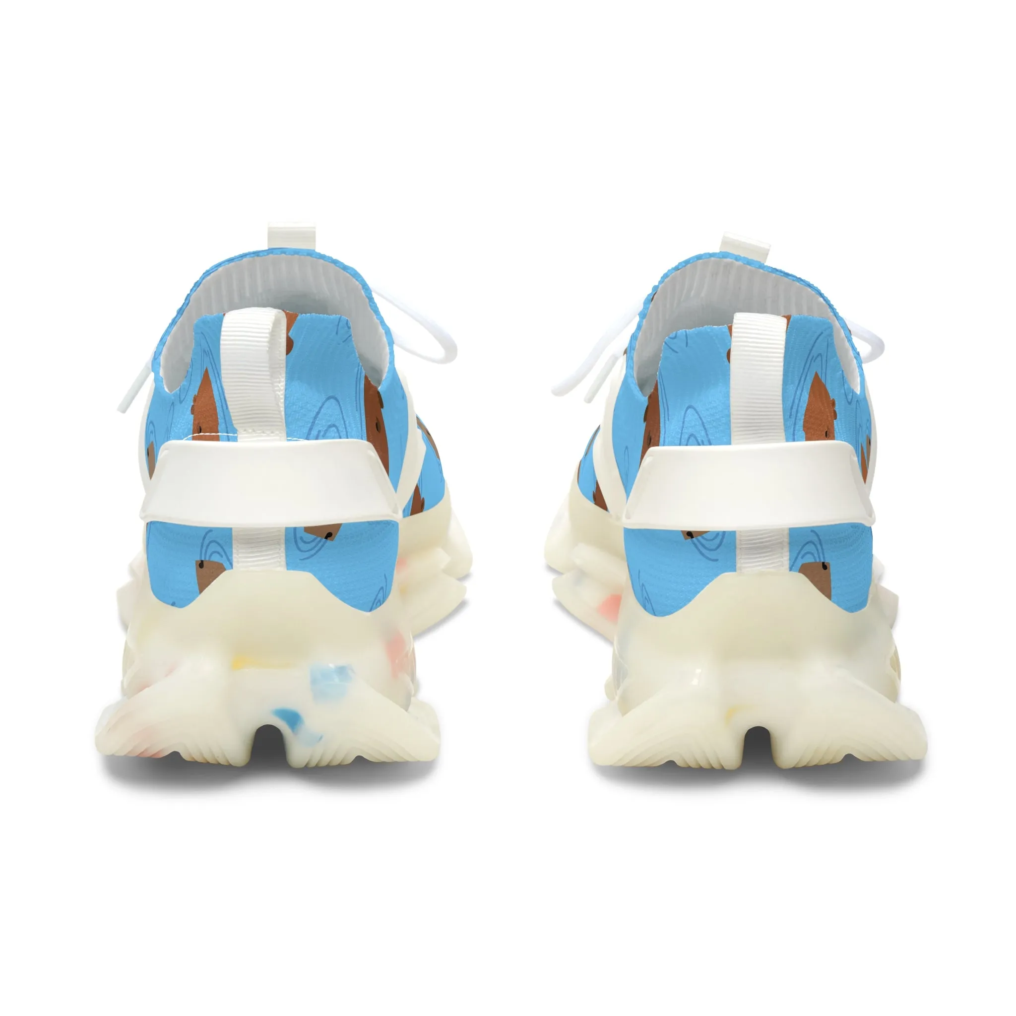 Capybara in Water Women's Mesh Sneakers
