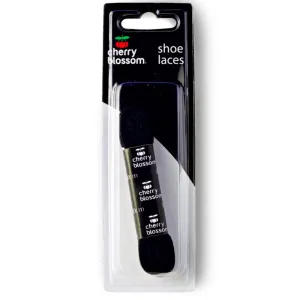 Cherry Blossom Flat Black Shoe Laces 100cm