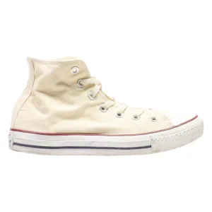 CONVERSE Chuck Taylor All Star High Top Trainers Cream Canvas Mens UK 5.5