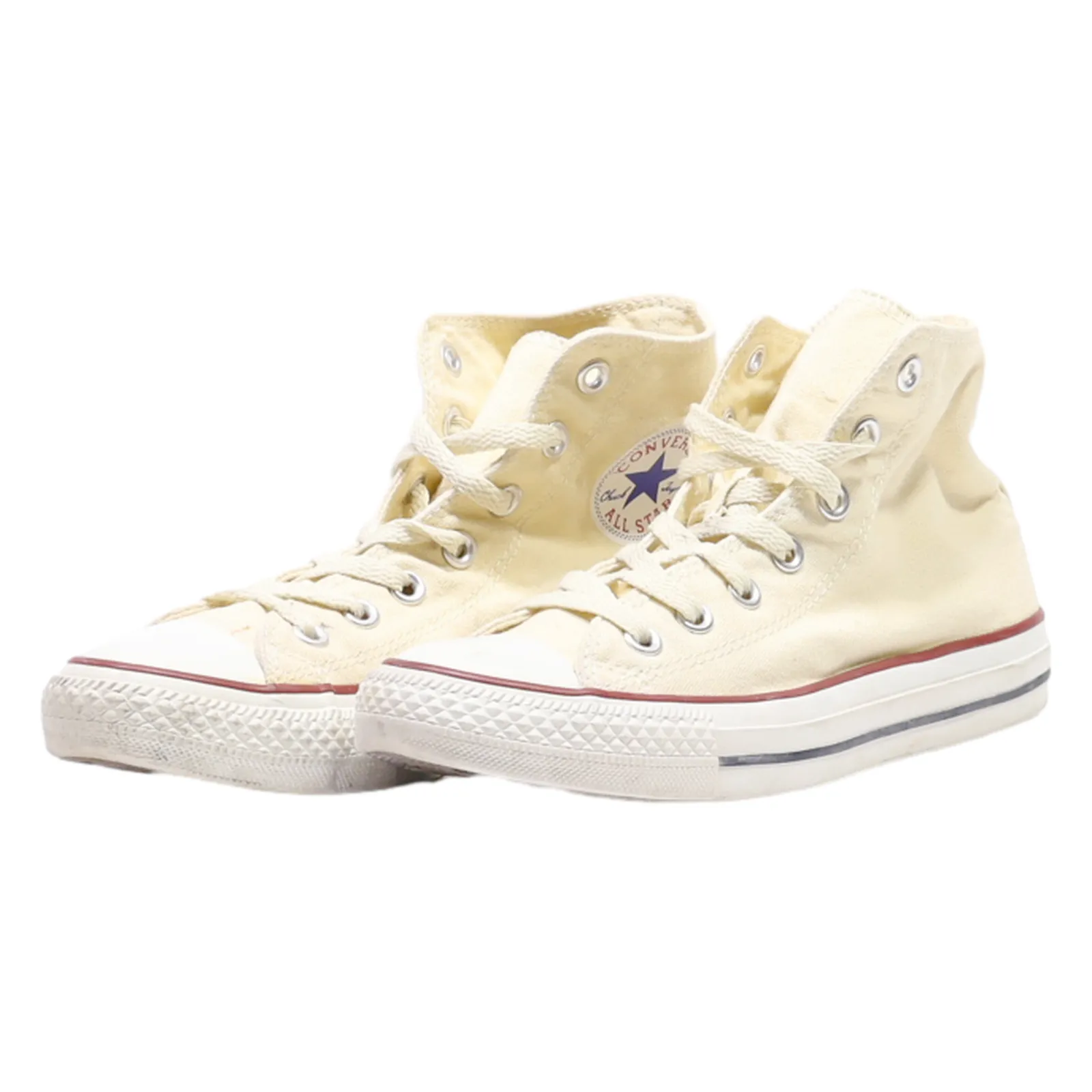 CONVERSE Chuck Taylor All Star High Top Trainers Cream Canvas Mens UK 5.5