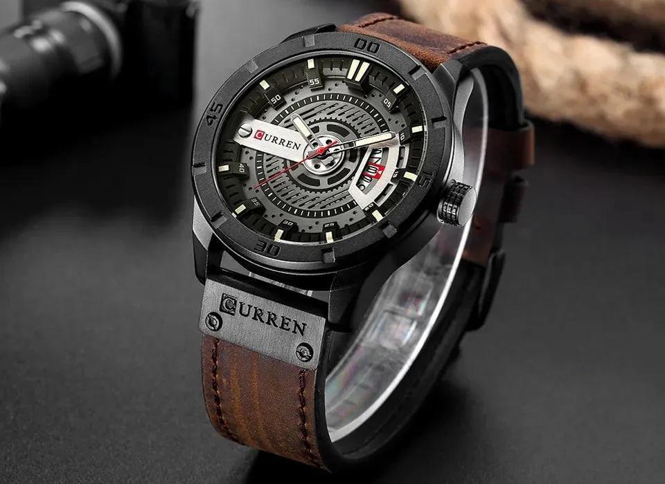 CURREN Men's Military Sports Watch: Stylish Waterproof Timepiece.