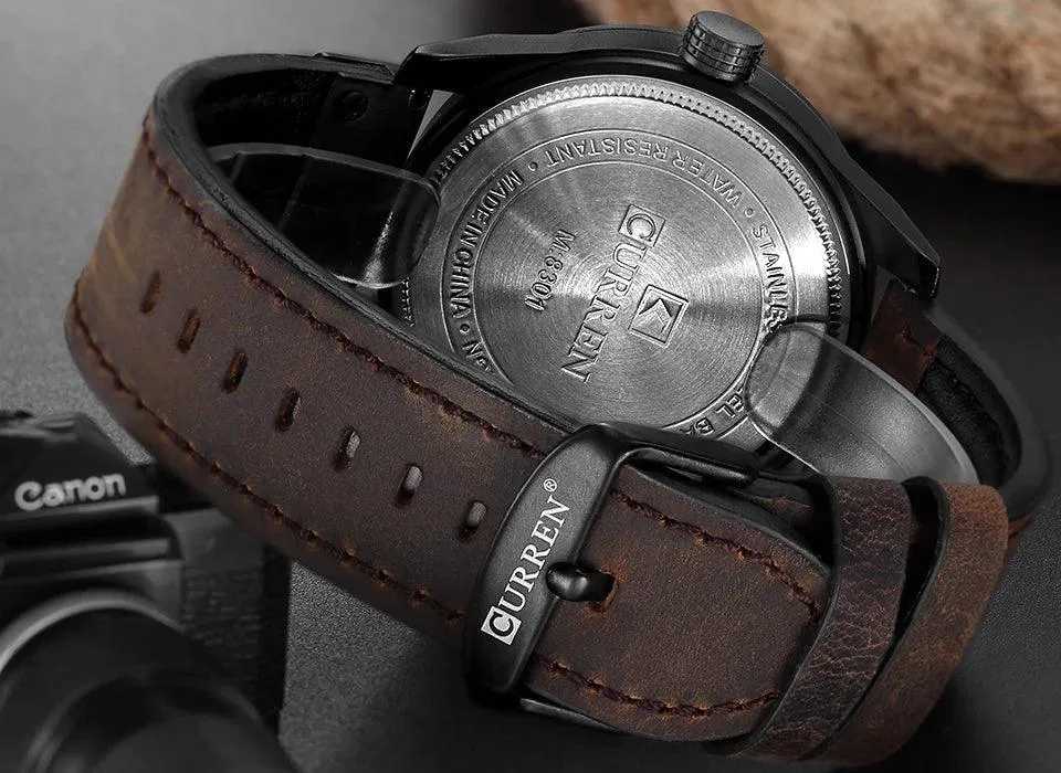CURREN Men's Military Sports Watch: Stylish Waterproof Timepiece.