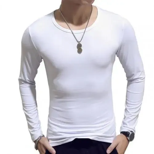 Fashion Men's Long Sleeve T-Shirt - Casual O-Neck Sports Top