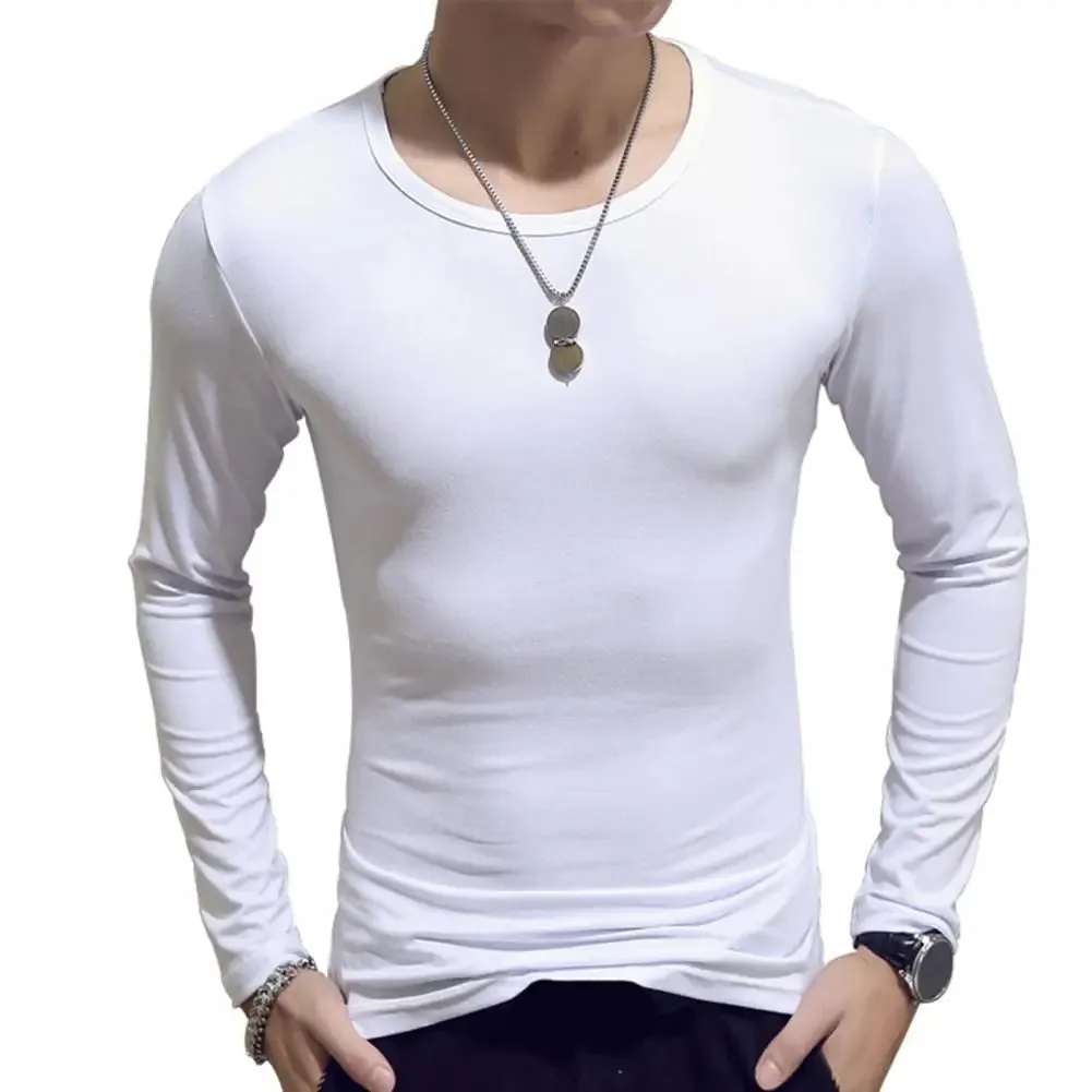 Fashion Men's Long Sleeve T-Shirt - Casual O-Neck Sports Top