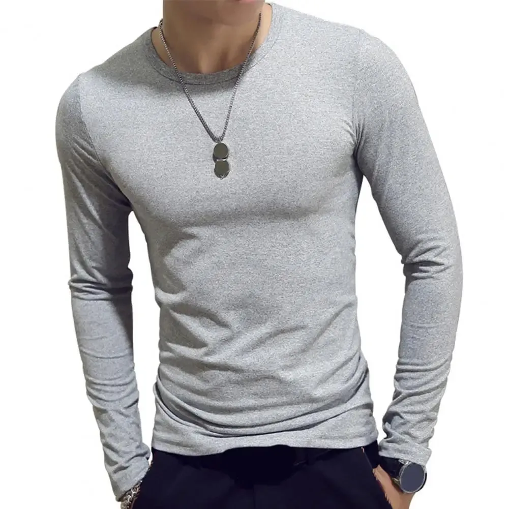 Fashion Men's Long Sleeve T-Shirt - Casual O-Neck Sports Top