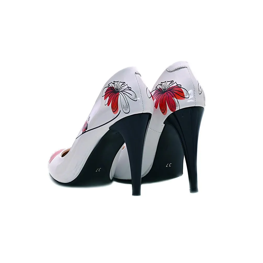 Flowers and Dots Heel Shoes NBS109