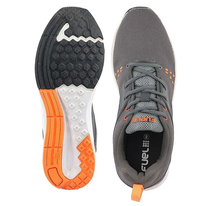 Fuel Crown Sport Shoes For Men's (GREY/ ORANGE)