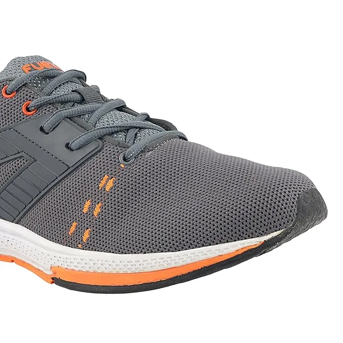 Fuel Crown Sport Shoes For Men's (GREY/ ORANGE)