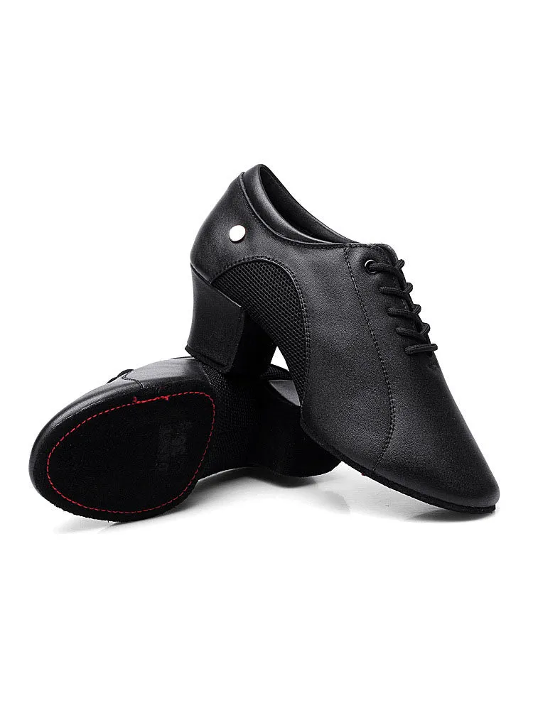 Latin Dance Shoes Soft Sole Cowhide Mesh Dance Shoes