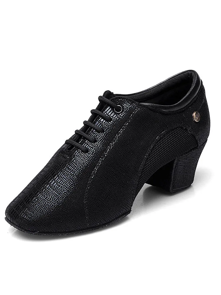 Latin Dance Shoes Soft Sole Cowhide Mesh Dance Shoes