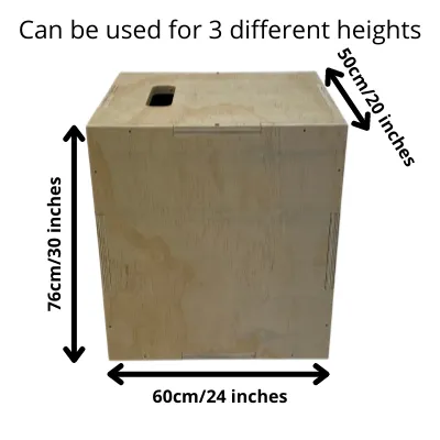 MEDUM PLYOMETRIC WOODEN JUMP BOX