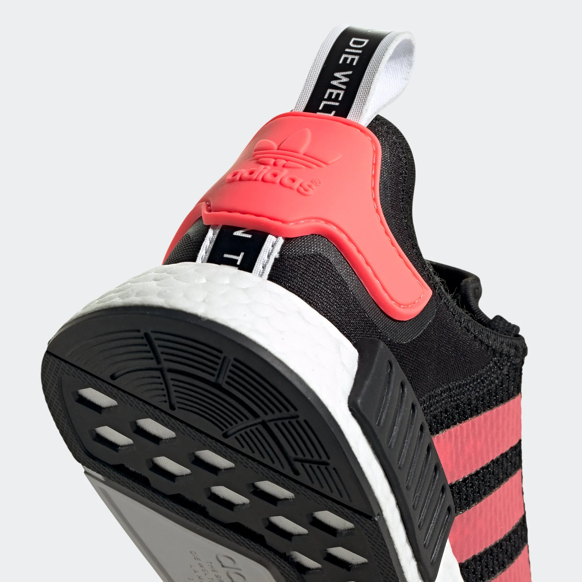Men's adidas Originals NMD_R1 Shoes Black Pink