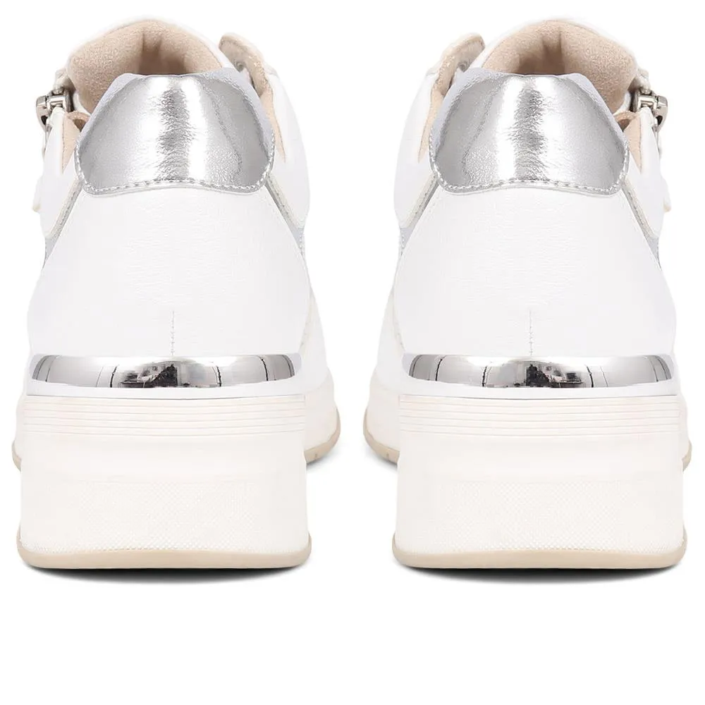 Metallic Accent Wedge Trainers - BELWOIL39019 / 325 106