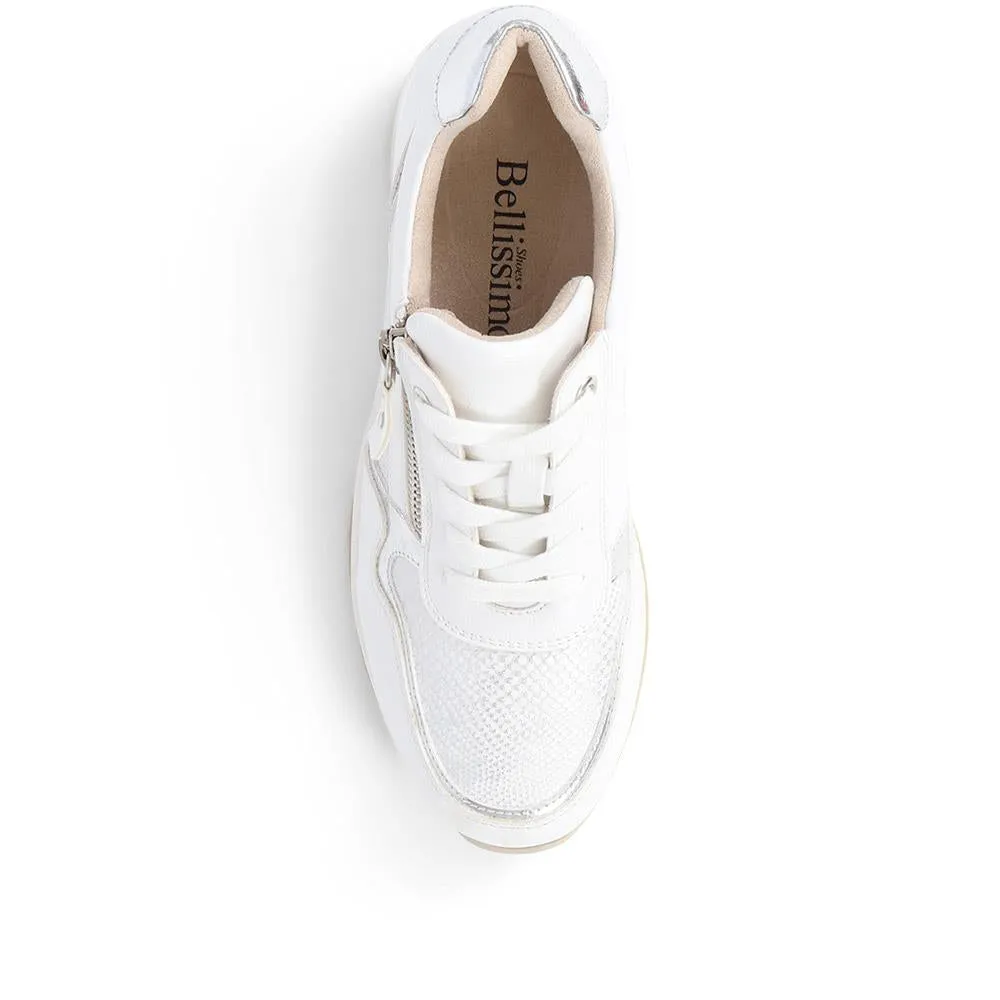 Metallic Accent Wedge Trainers - BELWOIL39019 / 325 106