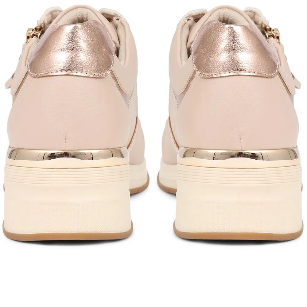 Metallic Accent Wedge Trainers - BELWOIL39019 / 325 106