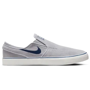 Nike SB Zoom Janoski  Slip Skateboard Shoe - Wolf Grey/Navy-Wolf Grey-Summit White