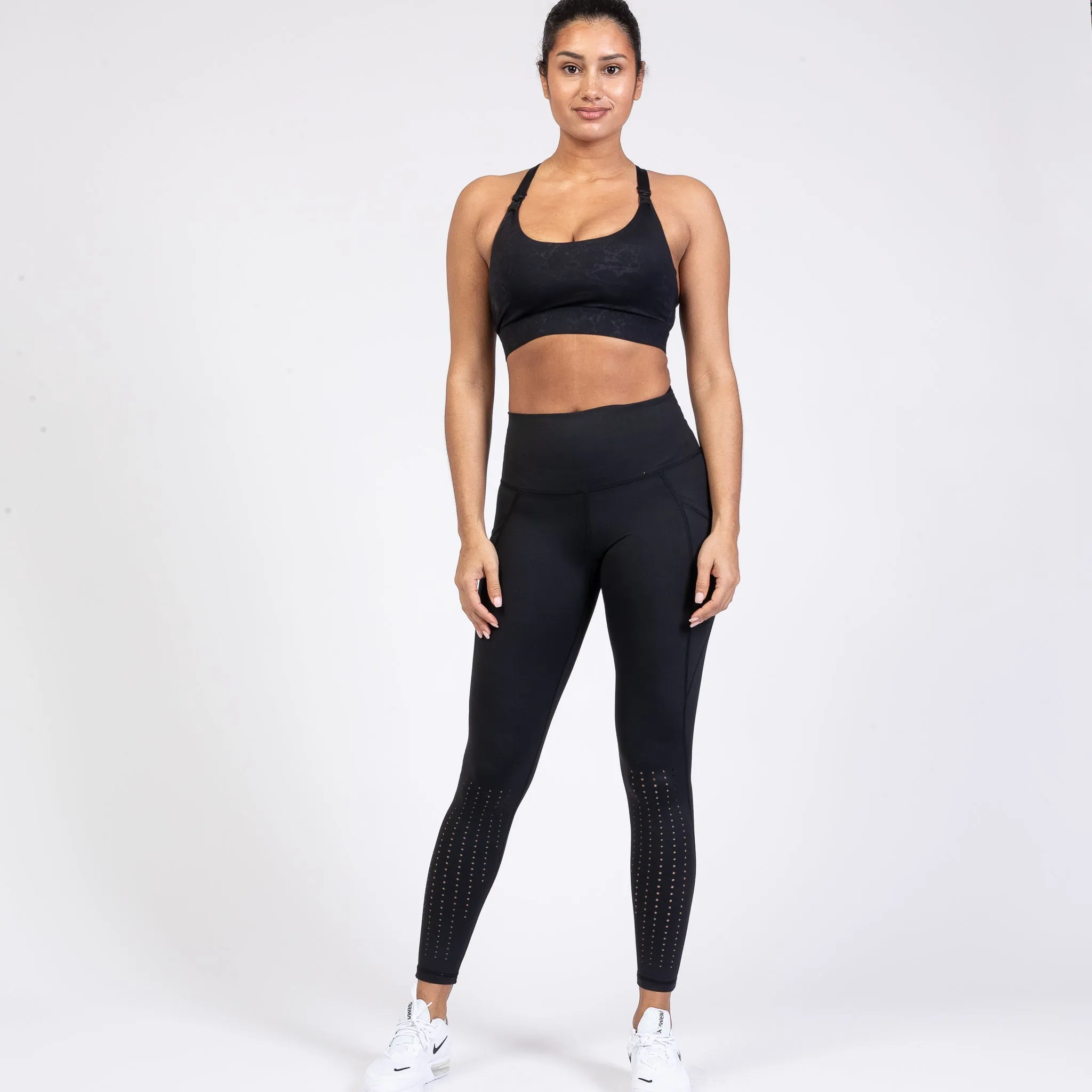 Océane 2 - Medium Support Nursing Sport Bra No Pumping (Metallic Snake)