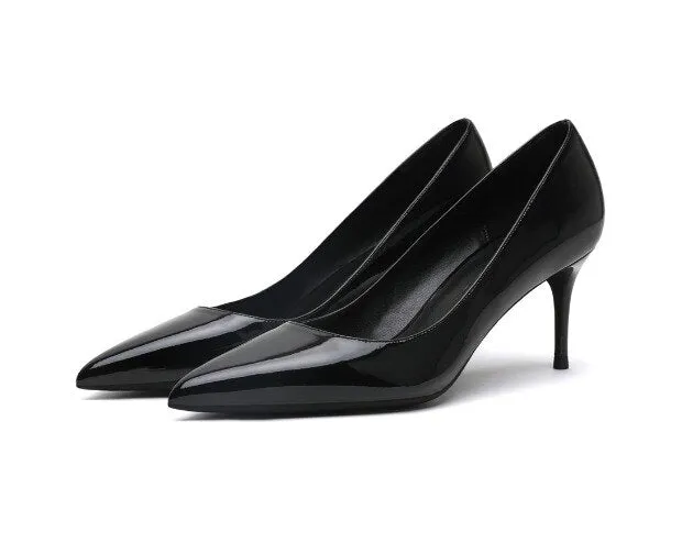 Patent Leather High Heel Shoes