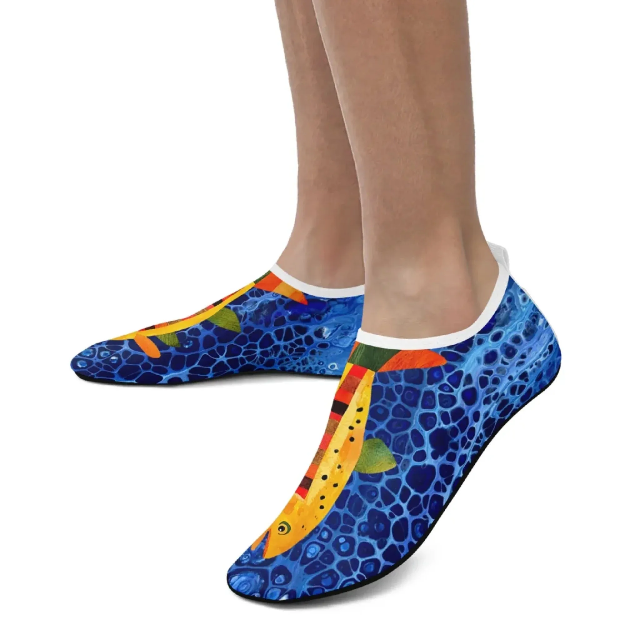 Personalized Beach Sneakers, Custom Summer Aqua Shoes, Breathable Water Shoes