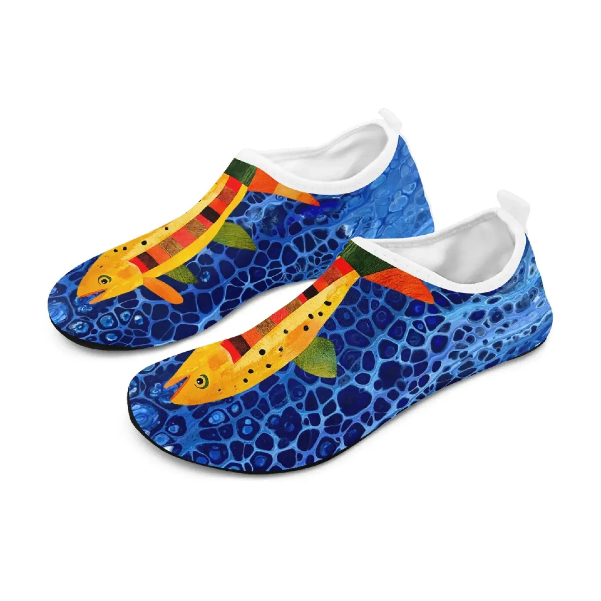 Personalized Beach Sneakers, Custom Summer Aqua Shoes, Breathable Water Shoes