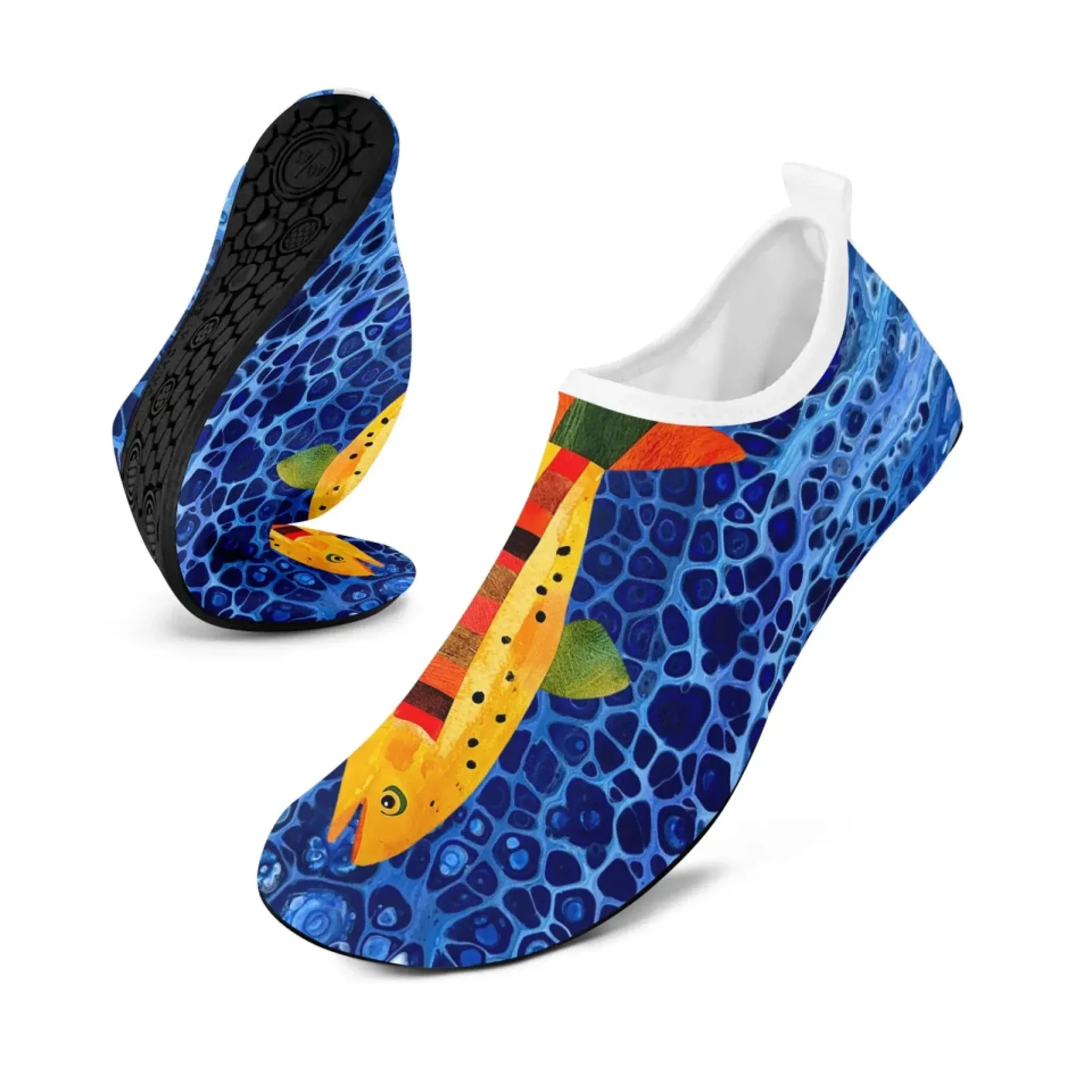 Personalized Beach Sneakers, Custom Summer Aqua Shoes, Breathable Water Shoes