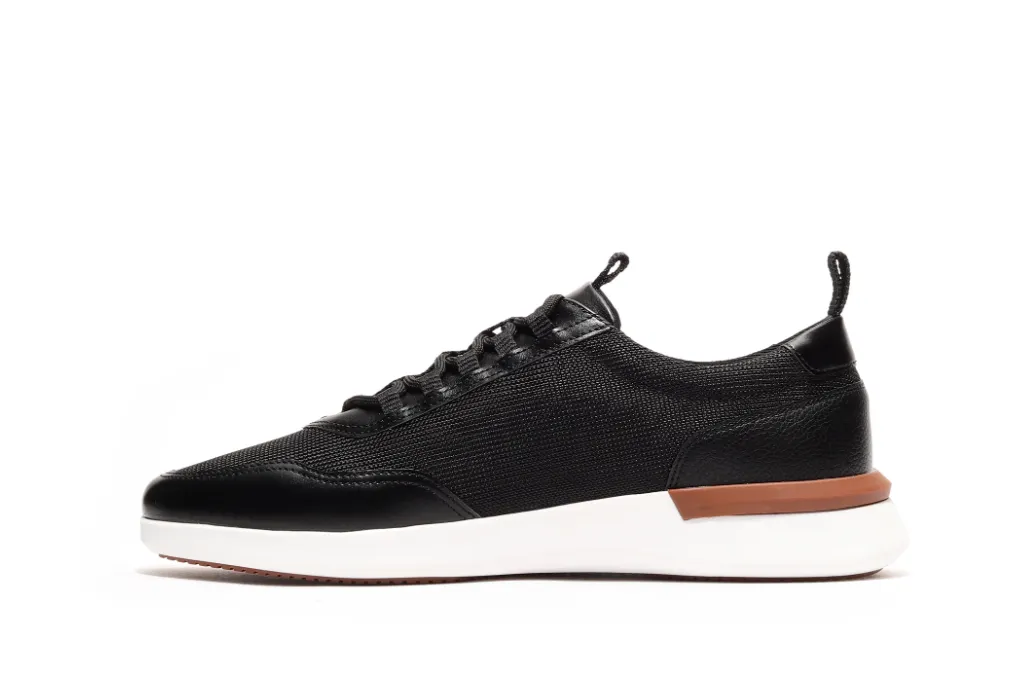 SLT2481, Santino Luciano, Elias - Men's Performance Sport Sneakers - Black