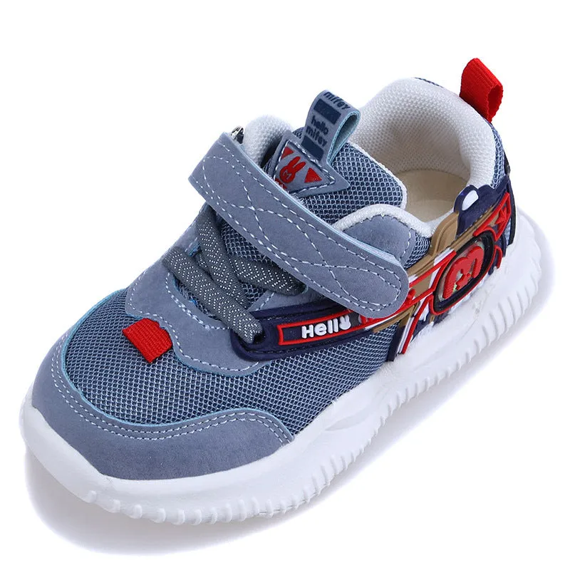 Solid-soled health net shoes for kids functional shoes