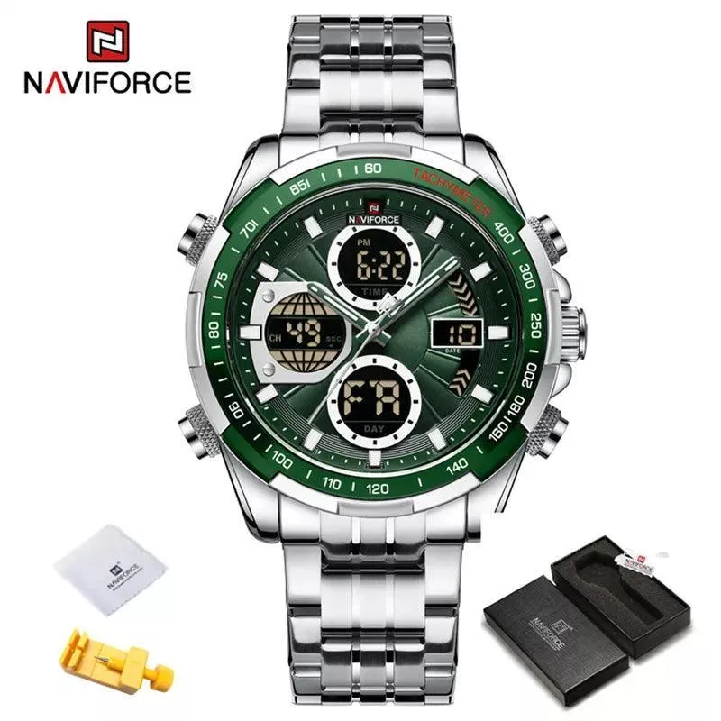 Sports Chronograph Watch: Stylish Waterproof Quartz Timepiece