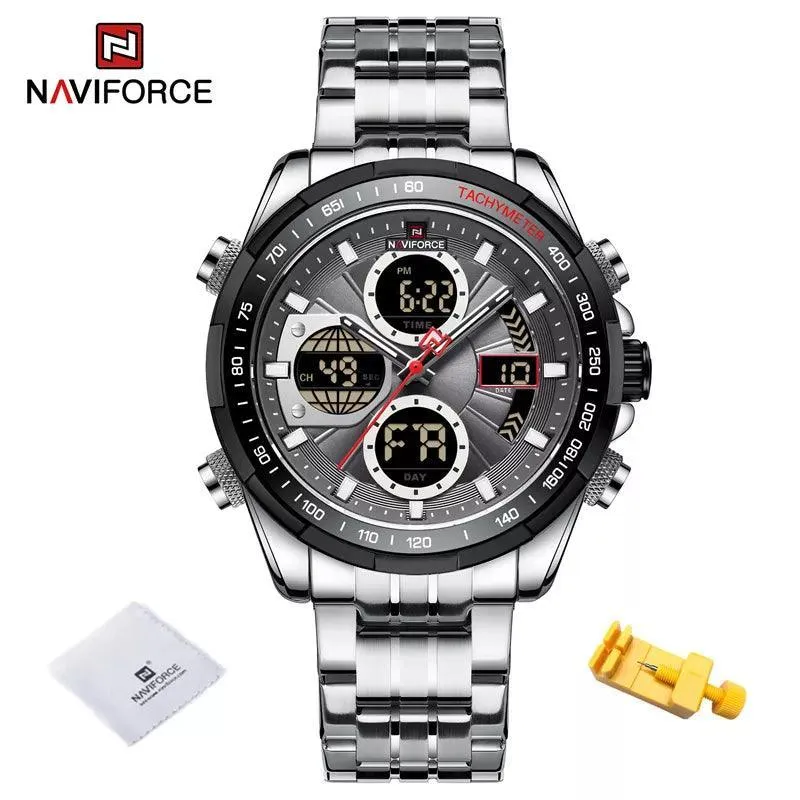 Sports Chronograph Watch: Stylish Waterproof Quartz Timepiece