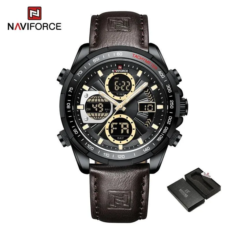 Sports Chronograph Watch: Stylish Waterproof Quartz Timepiece