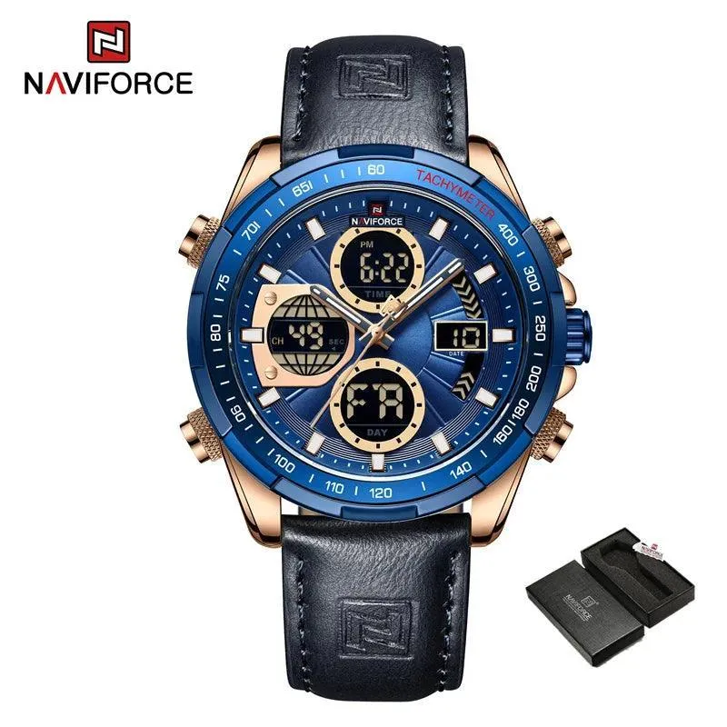 Sports Chronograph Watch: Stylish Waterproof Quartz Timepiece