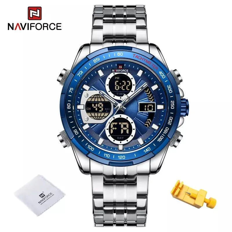 Sports Chronograph Watch: Stylish Waterproof Quartz Timepiece