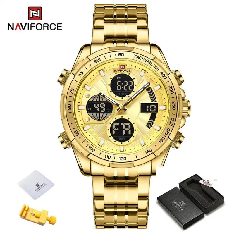 Sports Chronograph Watch: Stylish Waterproof Quartz Timepiece