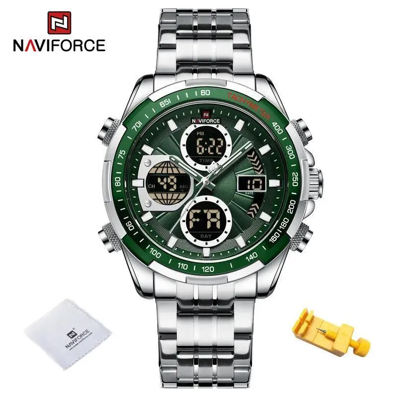 Sports Chronograph Watch: Stylish Waterproof Quartz Timepiece
