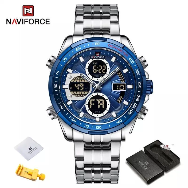 Sports Chronograph Watch: Stylish Waterproof Quartz Timepiece