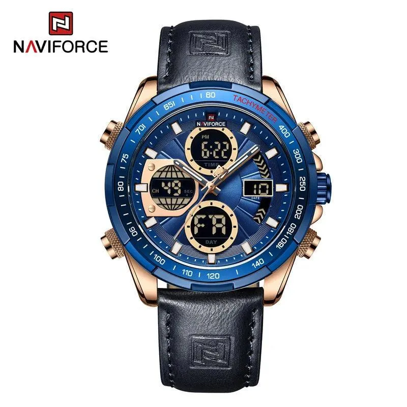 Sports Chronograph Watch: Stylish Waterproof Quartz Timepiece