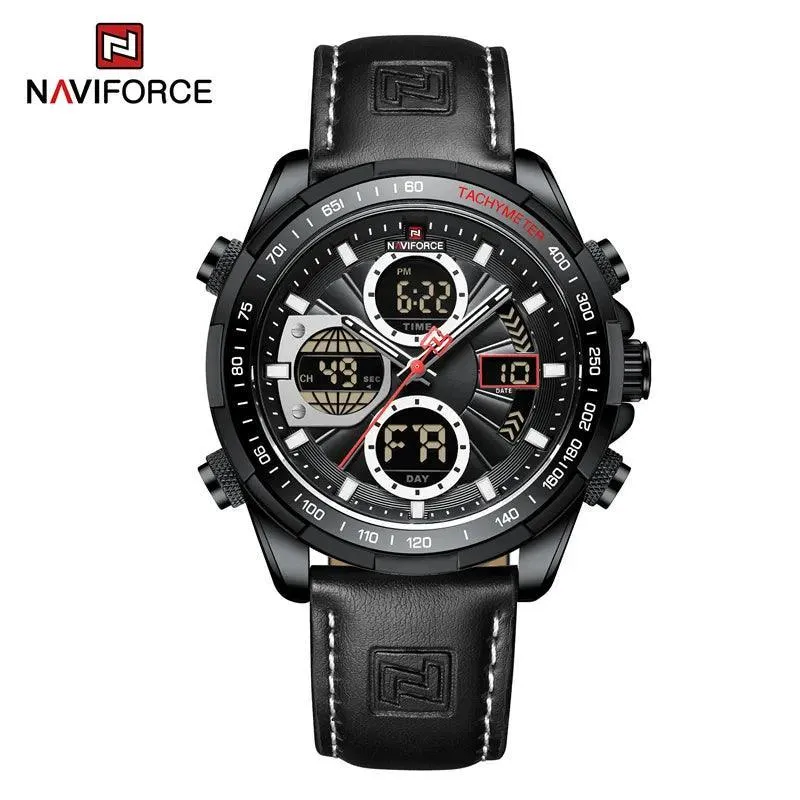 Sports Chronograph Watch: Stylish Waterproof Quartz Timepiece