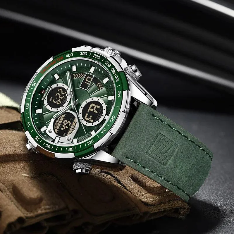 Sports Chronograph Watch: Stylish Waterproof Quartz Timepiece