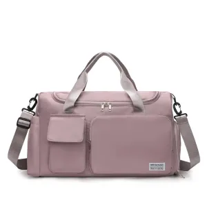 Sports Gym Duffle with Shoes Compartment Weekend Travel Overnight Bag Women Mens Foldable Water Resistant Holdall Hospital Bag