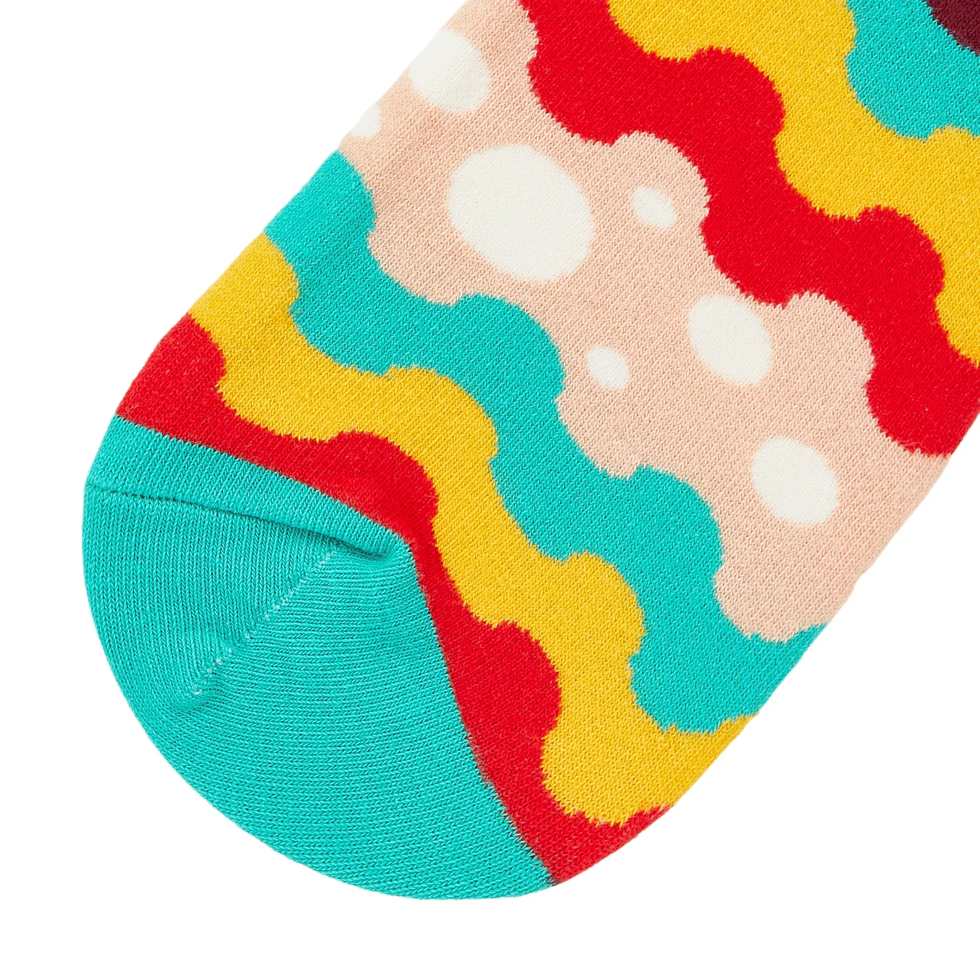 Squiggly Printed Crew Length Socks