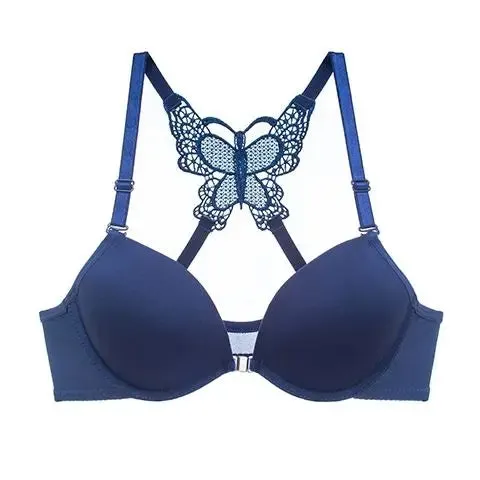 Stylish Front-Close Butterfly Push-Up Bra